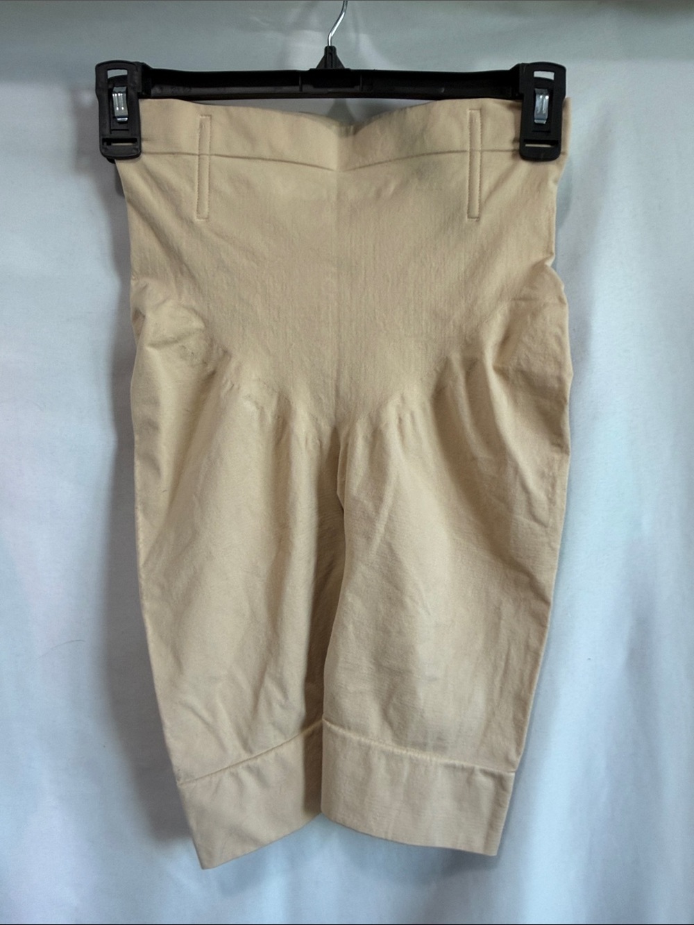High-Waist Cream Shapewear Shorts
